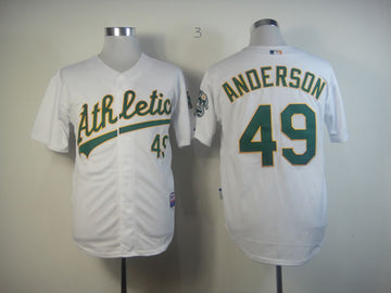 Anderson Oakland Athletics white jersey