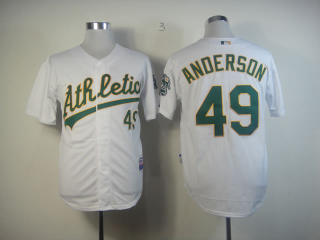 Anderson Oakland Athletics white jersey