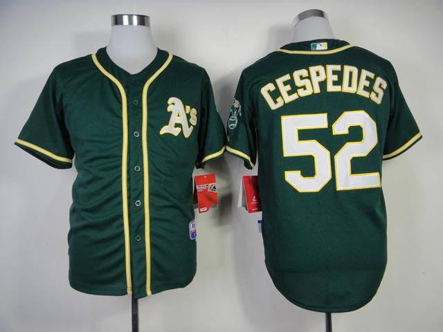 Cespedes Oakland Athletics green jersey