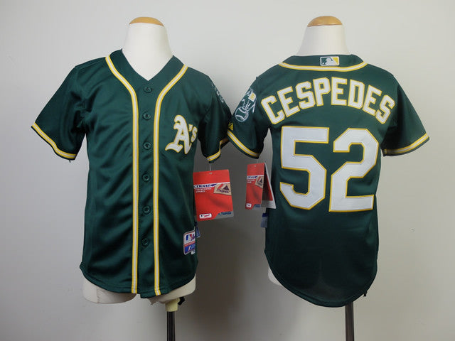 Cespedes Oakland Athletics green jersey