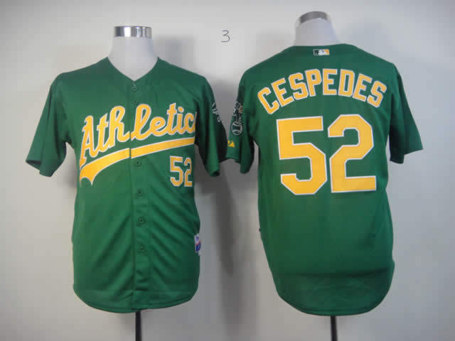 Cespedes Oakland Athletics green jersey