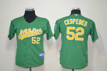 Cespedes Oakland Athletics green jersey