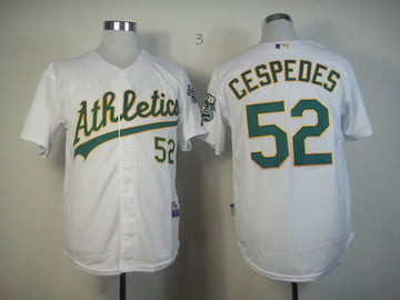 Cespedes Oakland Athletics white jersey
