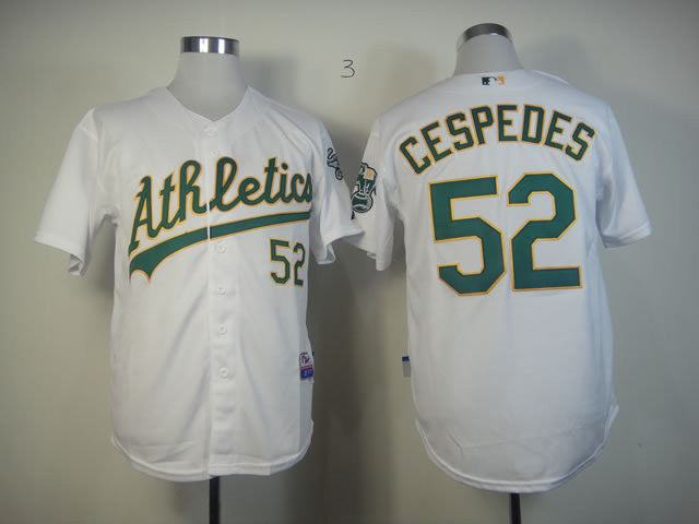 Cespedes Oakland Athletics white jersey