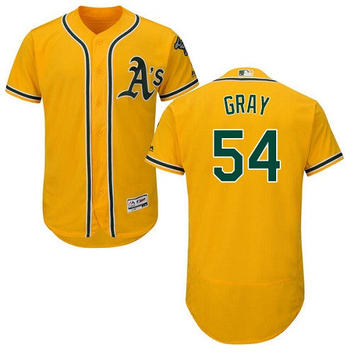 Sonny Gray Oakland Athletics yellow jersey