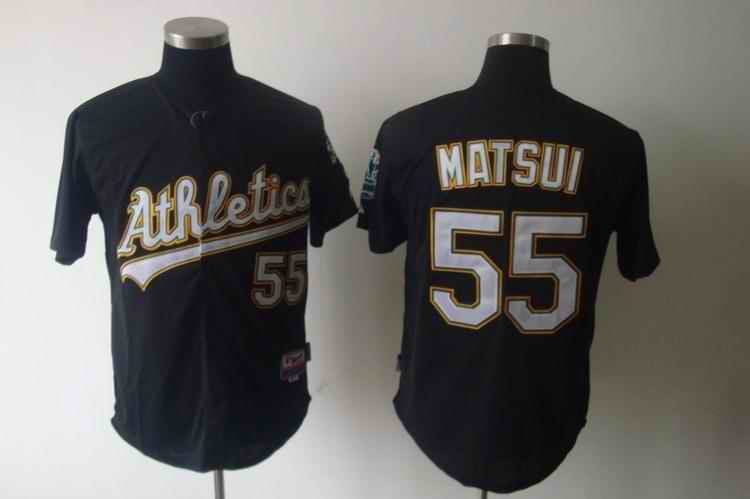 Matsui Oakland Athletics black jersey