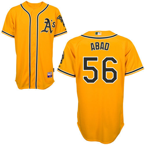 Abad Oakland Athletics yellow jersey