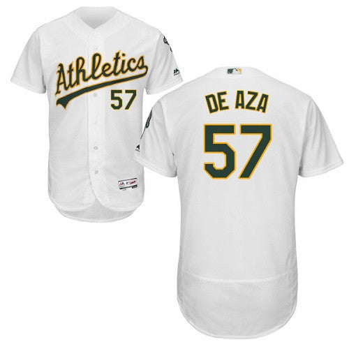 Alejandro De Aza Oakland Athletics white jersey