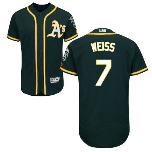 Walt Weiss Oakland Athletics green jersey