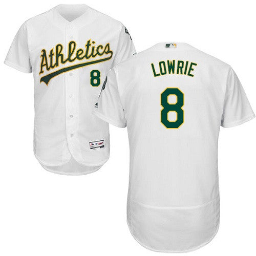 Jed Lowrie Oakland Athletics white jersey