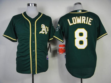 Lowrie Oakland Athletics green jersey