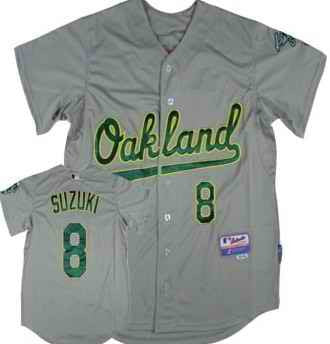Suzuki Oakland Athletics grey jersey