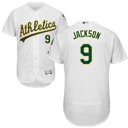 Reggie Jackson Oakland Athletics white jersey