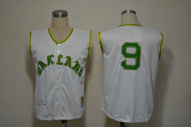 Reggie Jackson Oakland Athletics white jersey