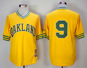 Reggie Jackson Oakland Athletics yellow jersey