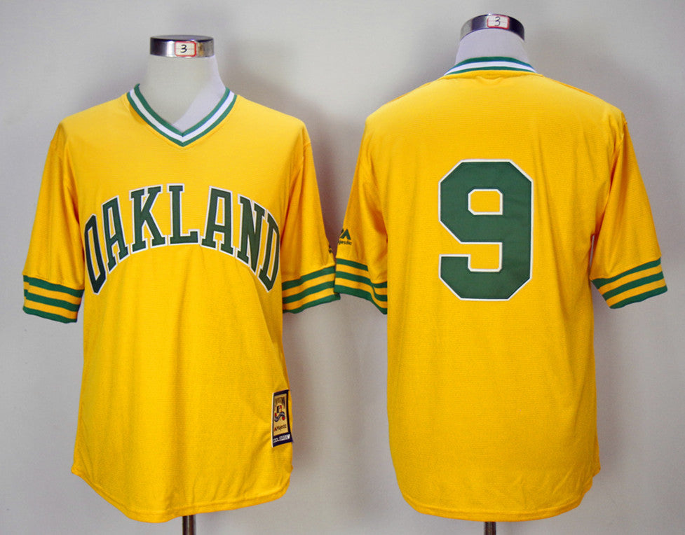 Reggie Jackson Oakland Athletics yellow jersey