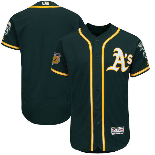 Custom Oakland Athletics green jersey