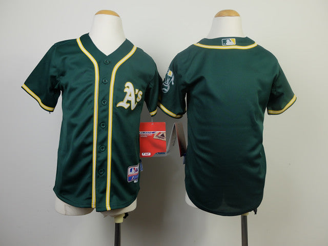 Custom Oakland Athletics green jersey