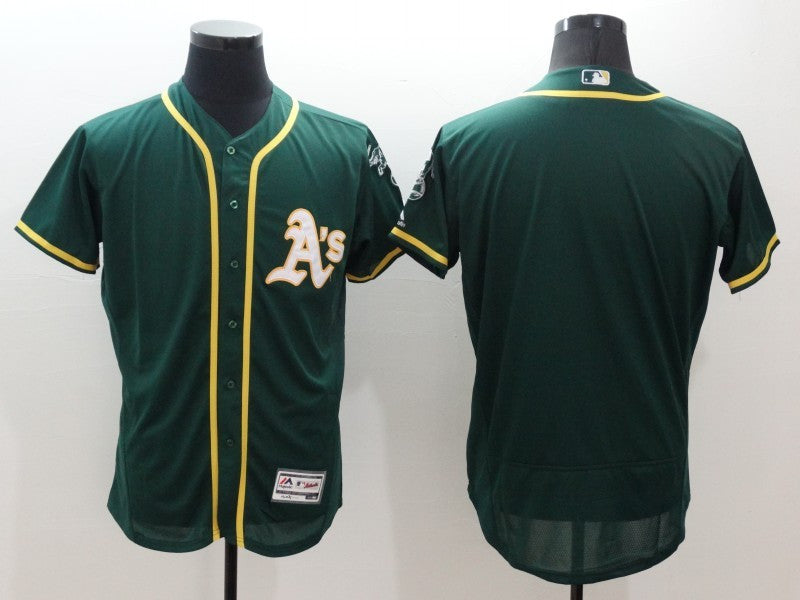 Custom Oakland Athletics green jersey