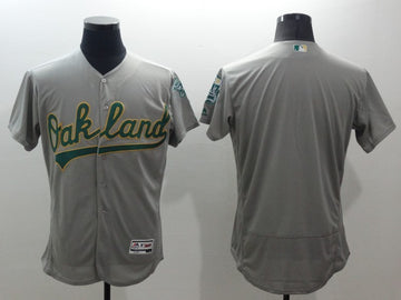 Custom Oakland Athletics grey jersey
