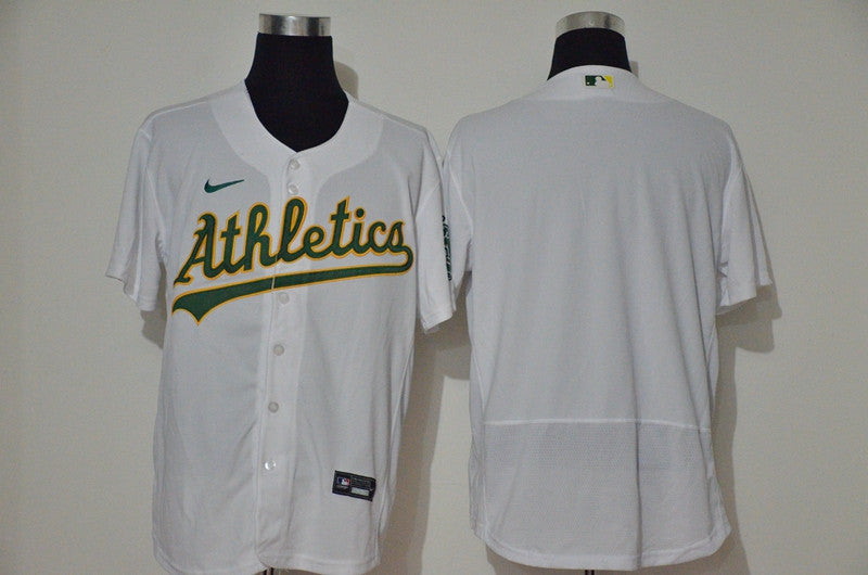 Custom Oakland Athletics white jersey