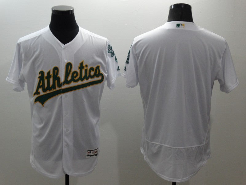 Custom Oakland Athletics white jersey
