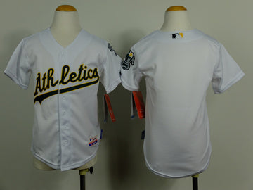 Custom Oakland Athletics white jersey
