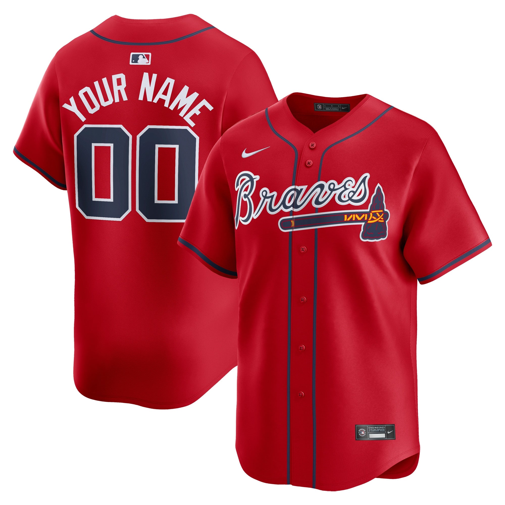 Atlanta Braves red Limited jersey