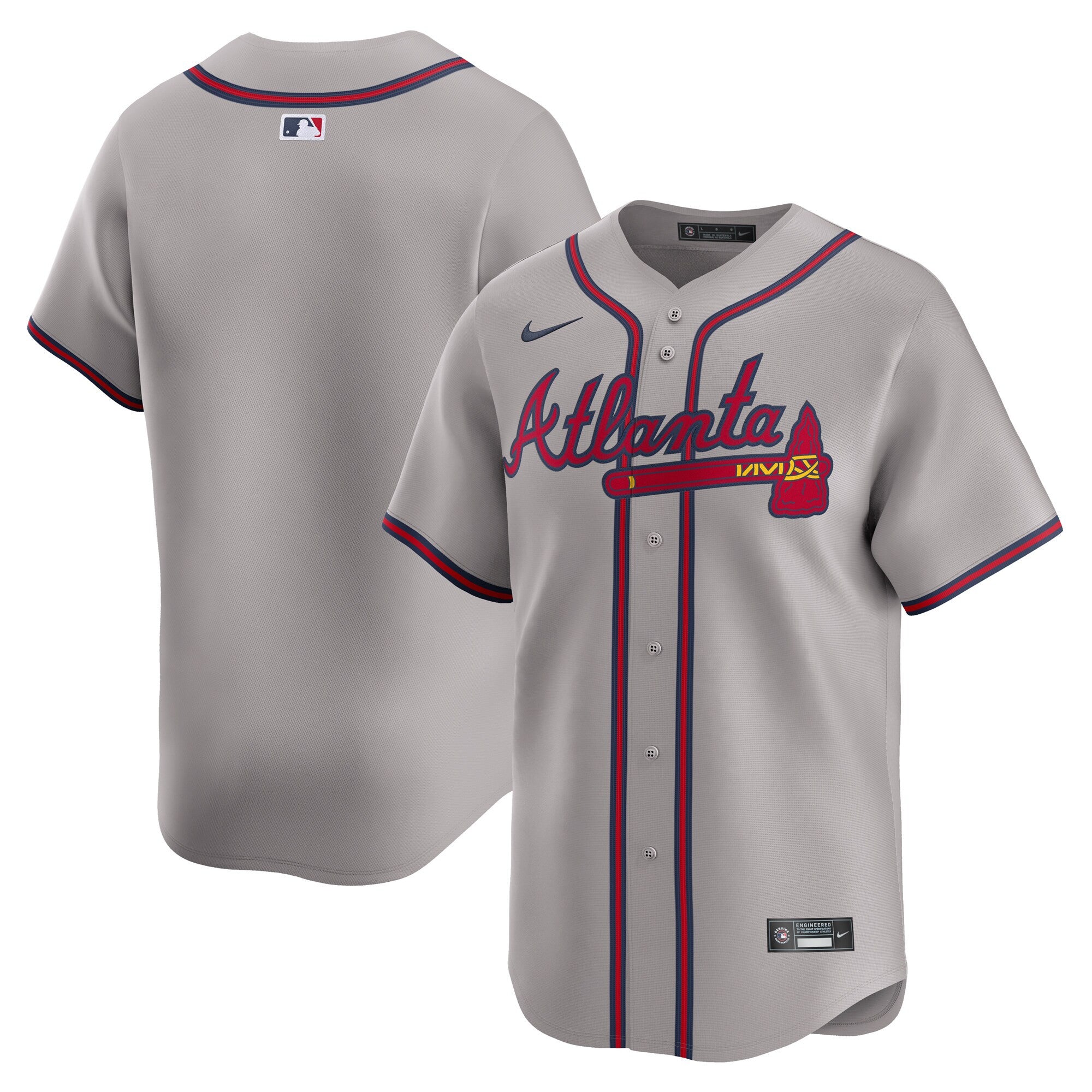 Atlanta Braves gray Limited jersey