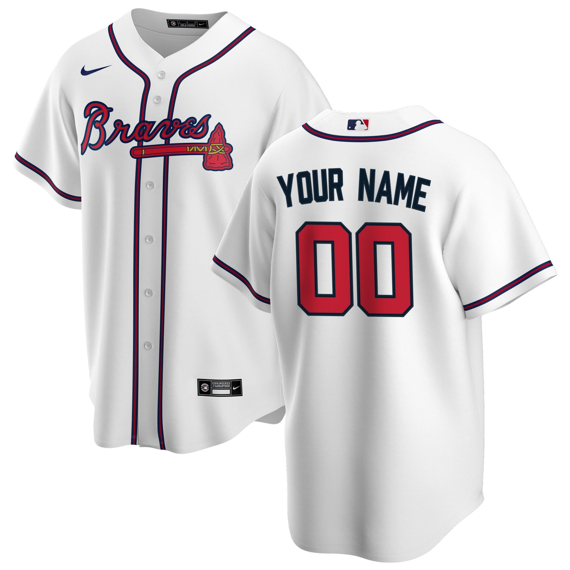 Atlanta Braves white Home jersey
