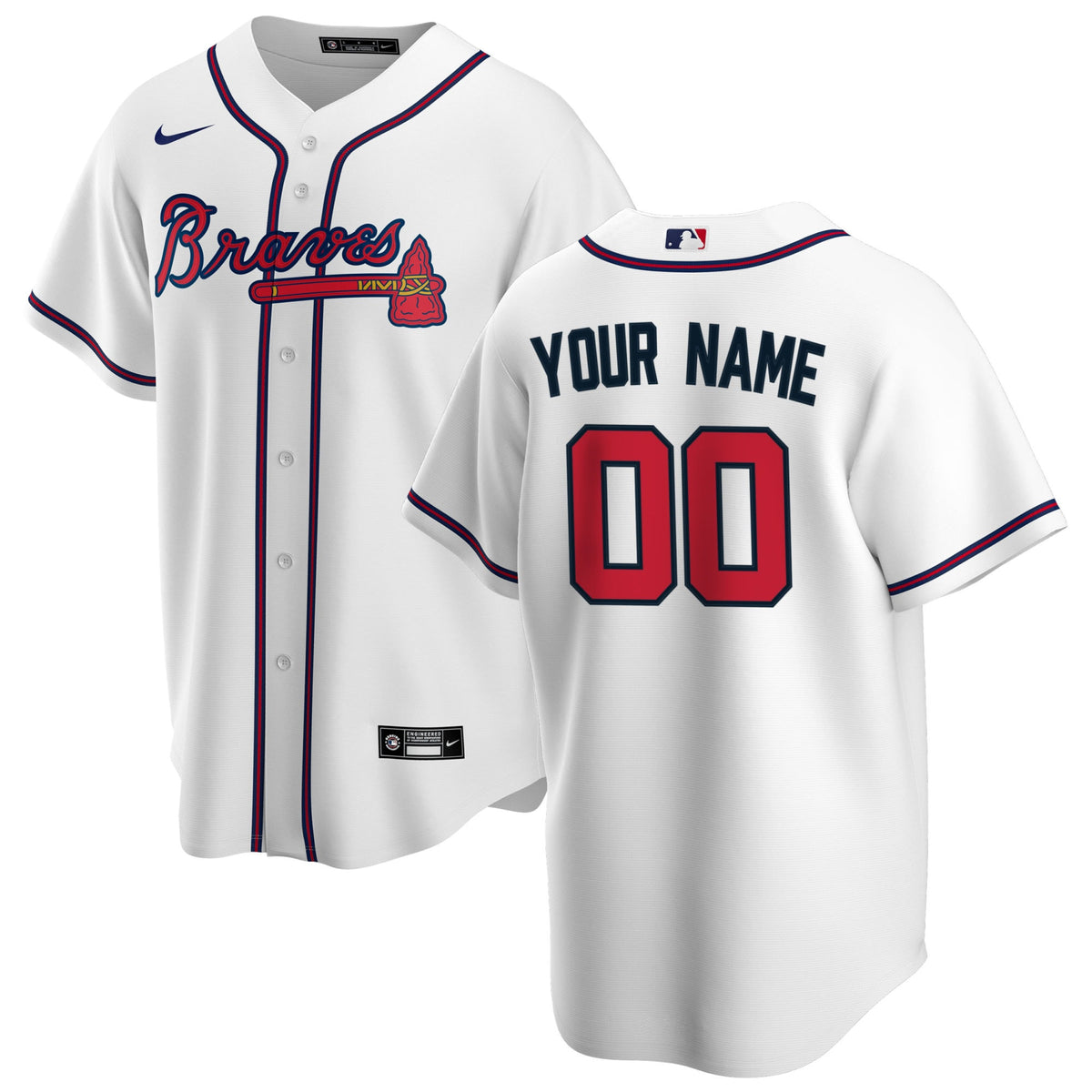 Atlanta Braves white Home jersey