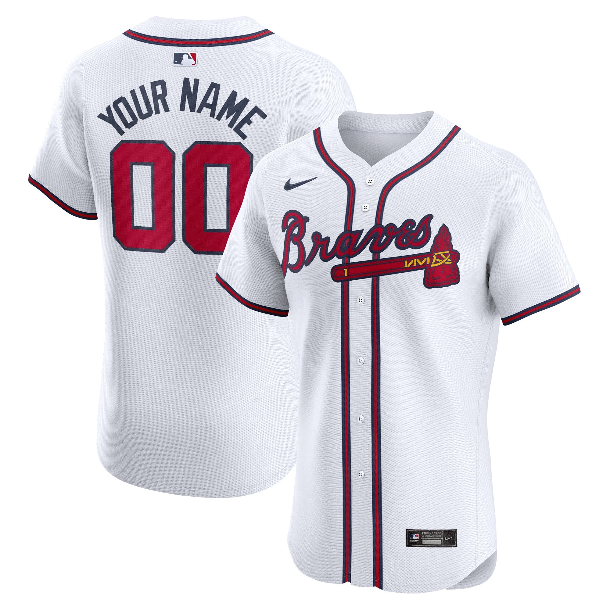 Atlanta Braves white Elite jersey