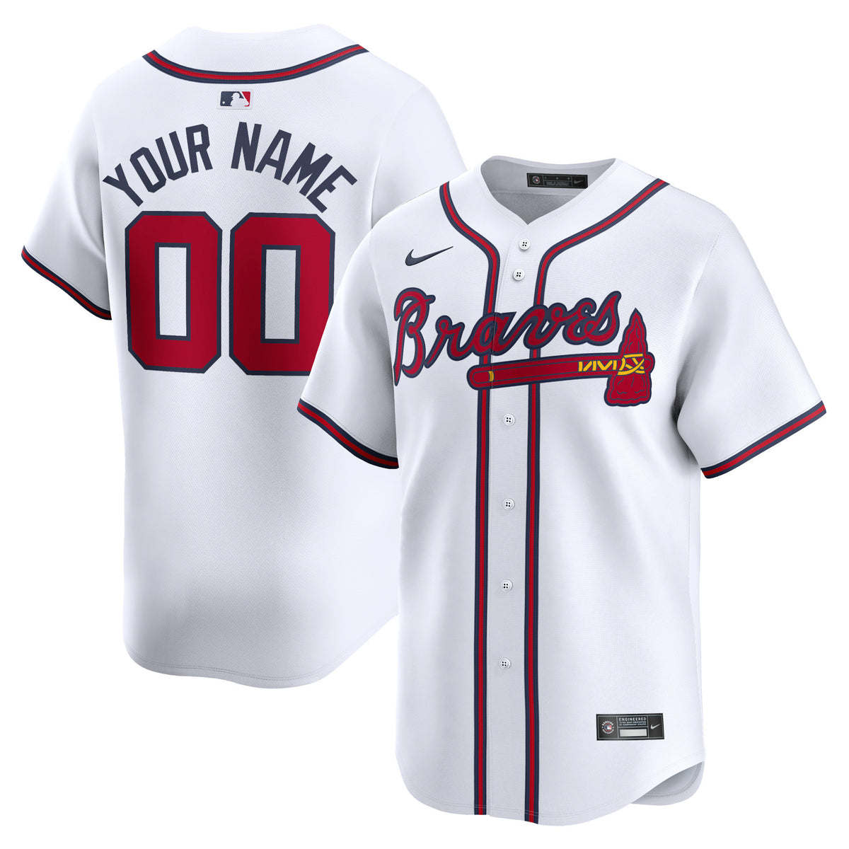 Atlanta Braves white Limited jersey