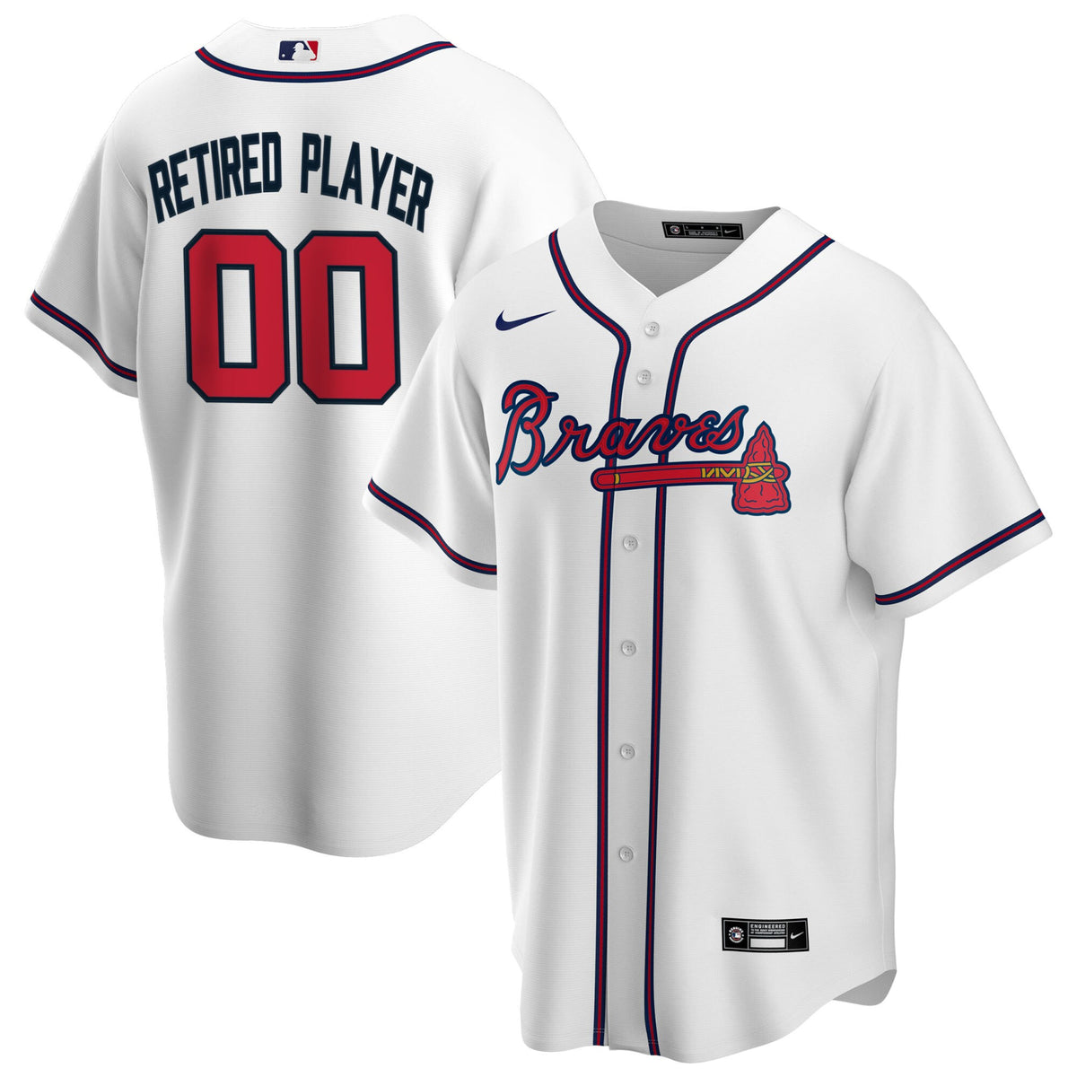 Atlanta Braves white Home jersey