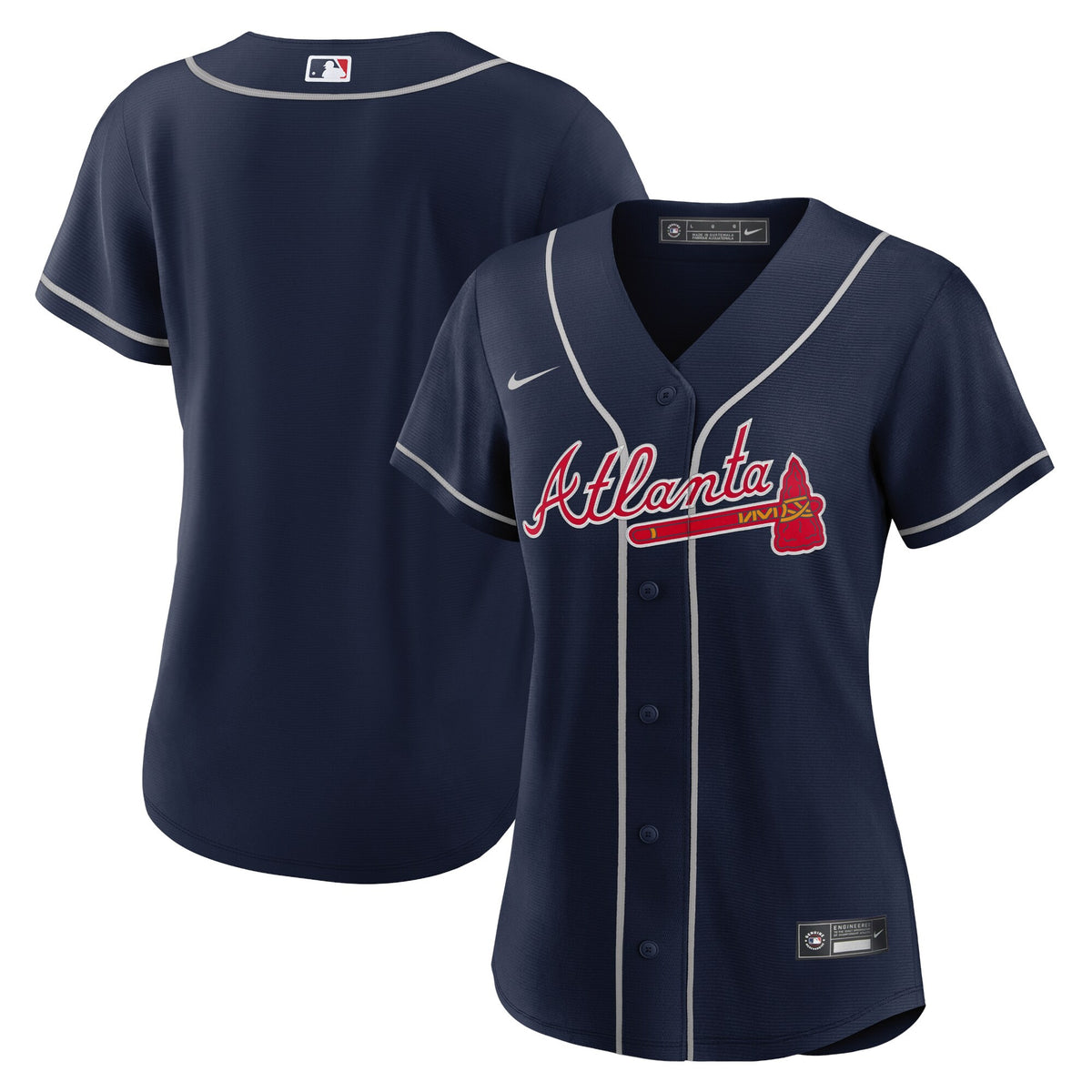 Atlanta Braves navy Alternate jersey