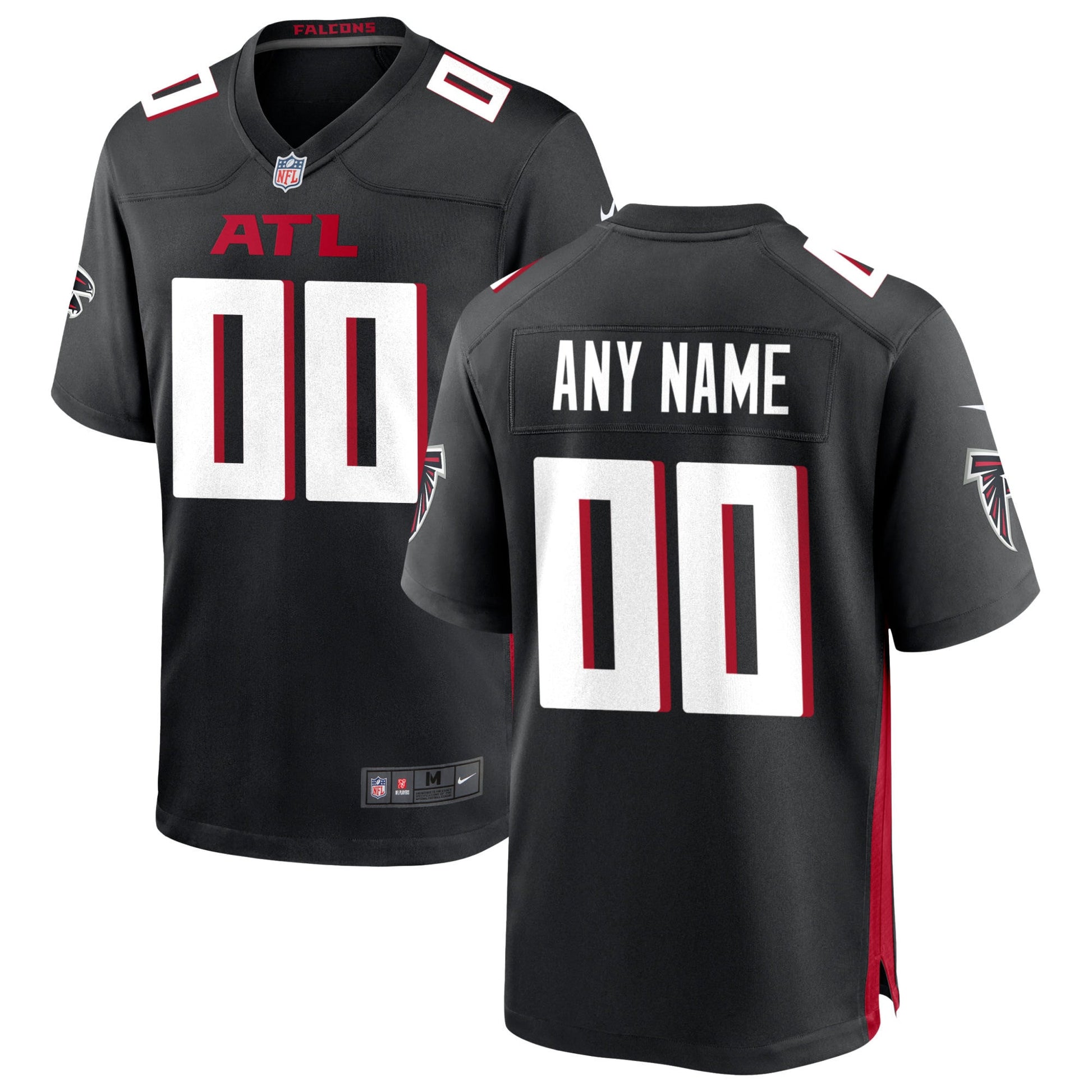 Custom Atlanta Falcons black jersey