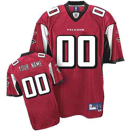 Custom Atlanta Falcons red jersey