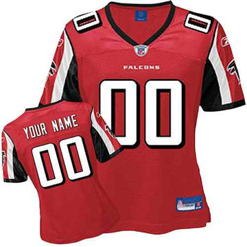 Custom Atlanta Falcons red jersey