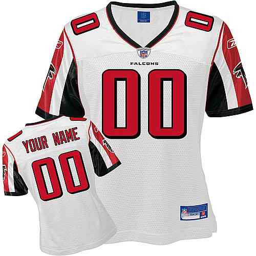 Custom Atlanta Falcons white jersey