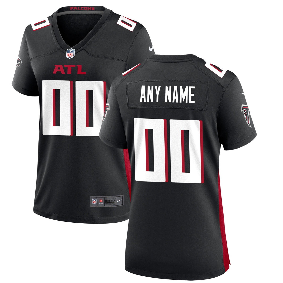 Custom Atlanta Falcons black jersey