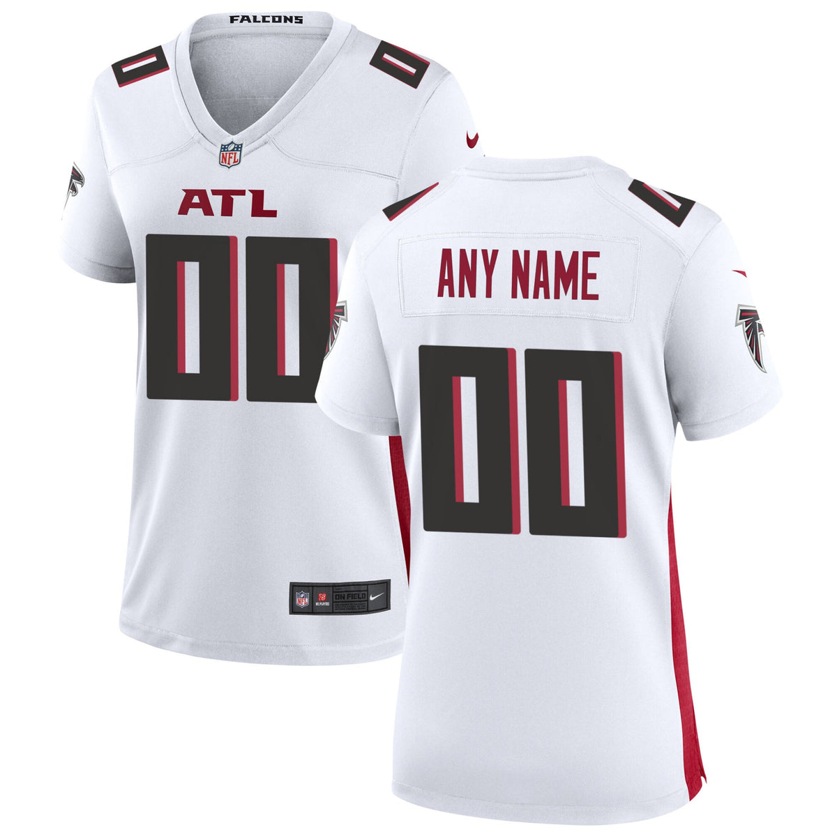 Custom Atlanta Falcons white jersey