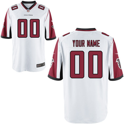 Custom Atlanta Falcons white Game jersey