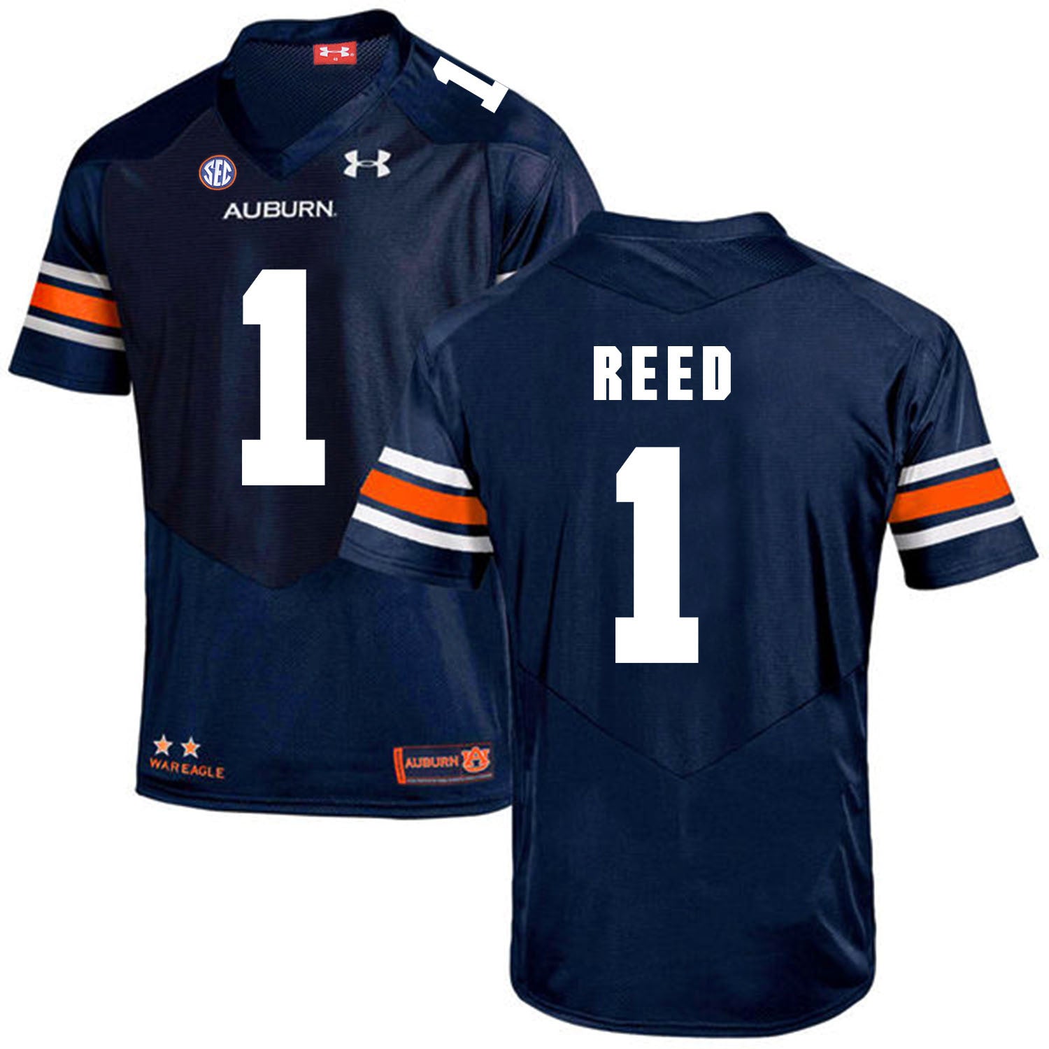 Trovon Reed Auburn Tigers navy jersey