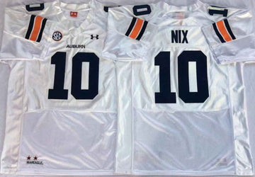 Bo Nix Auburn Tigers white jersey