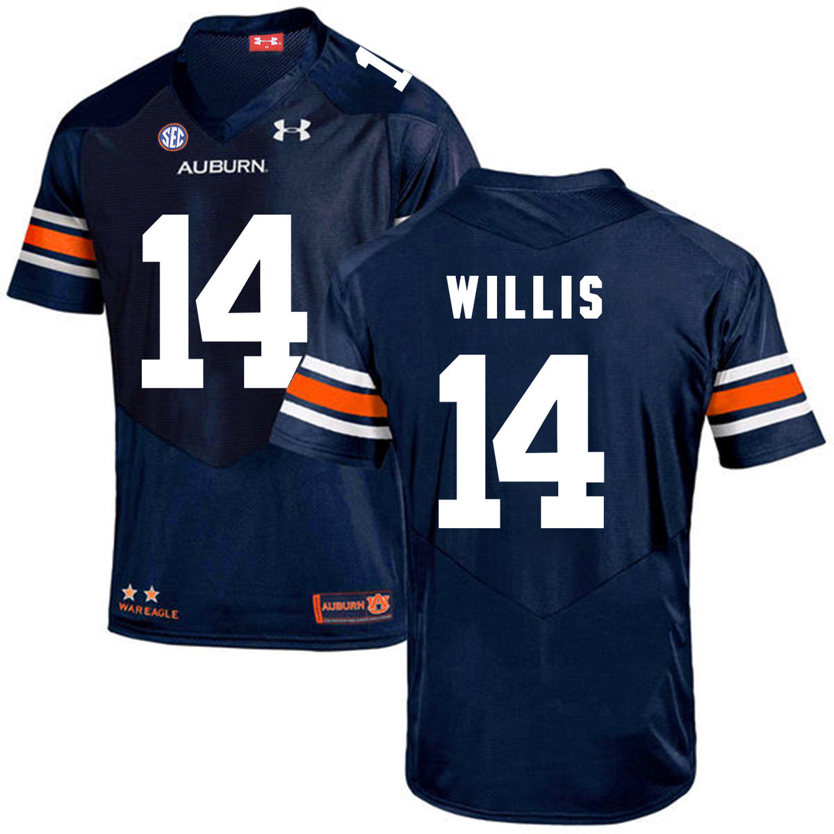 Malik Willis Auburn Tigers navy jersey