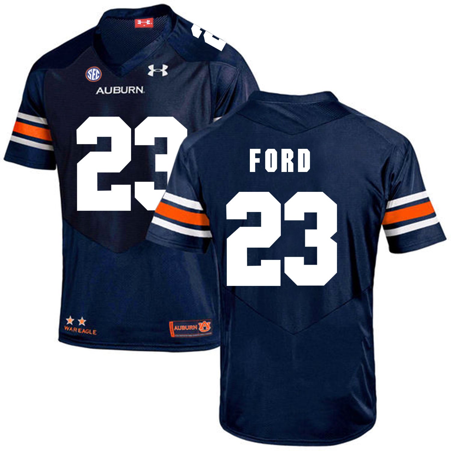 Rudy Ford Auburn Tigers navy jersey
