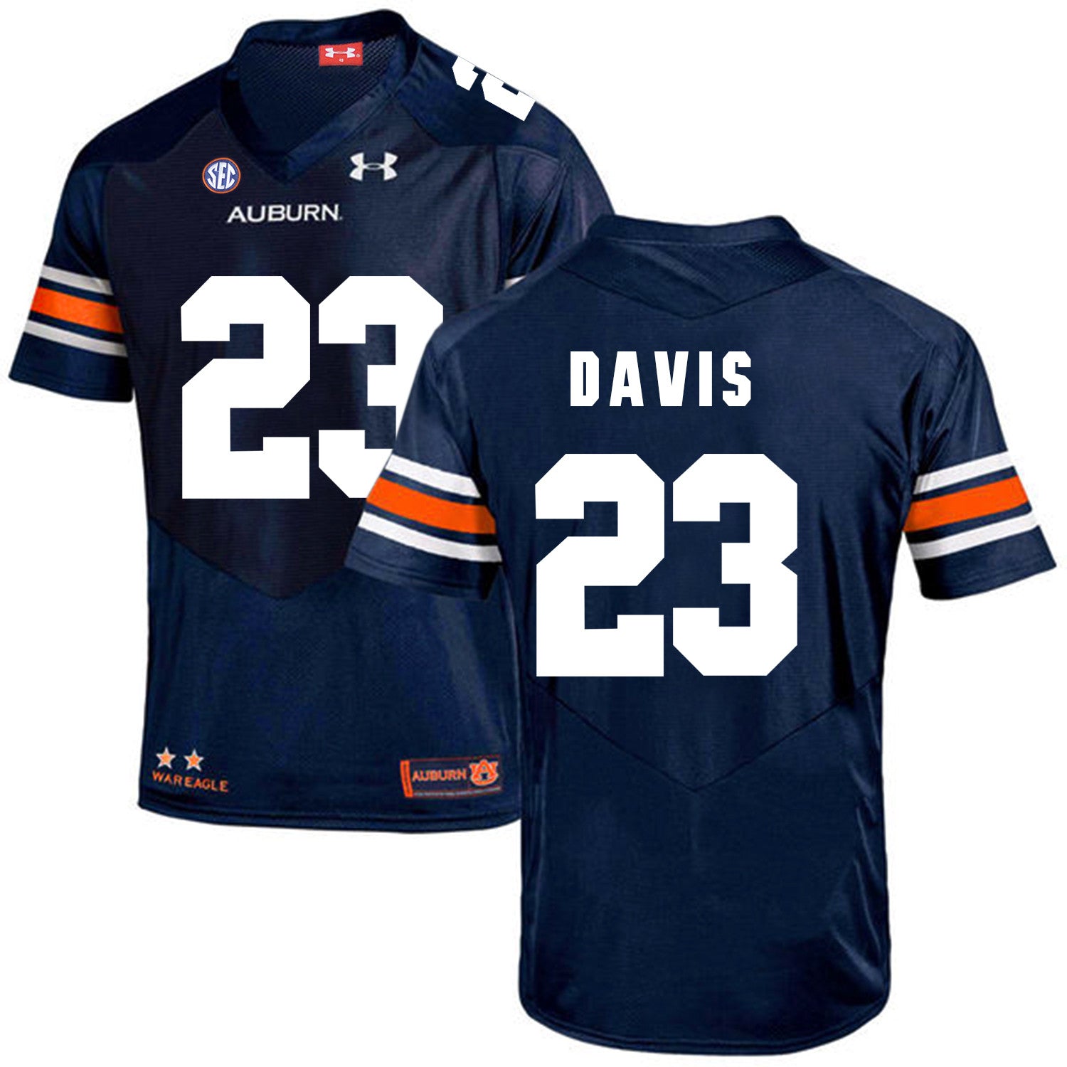 Ryan Davis Auburn Tigers navy jersey