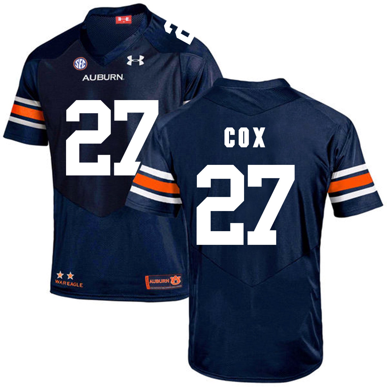 Chandler Cox Auburn Tigers navy jersey