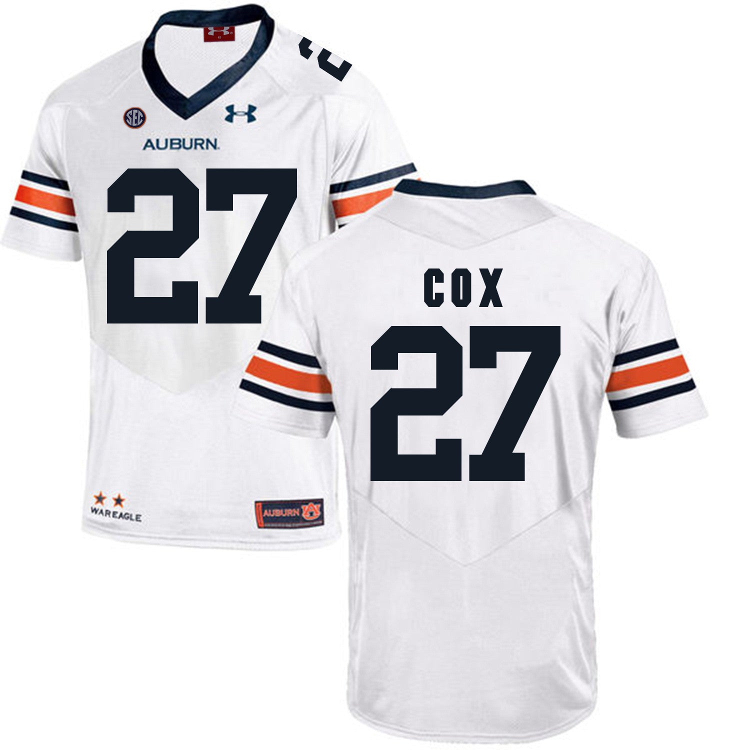 Chandler Cox Auburn Tigers white jersey