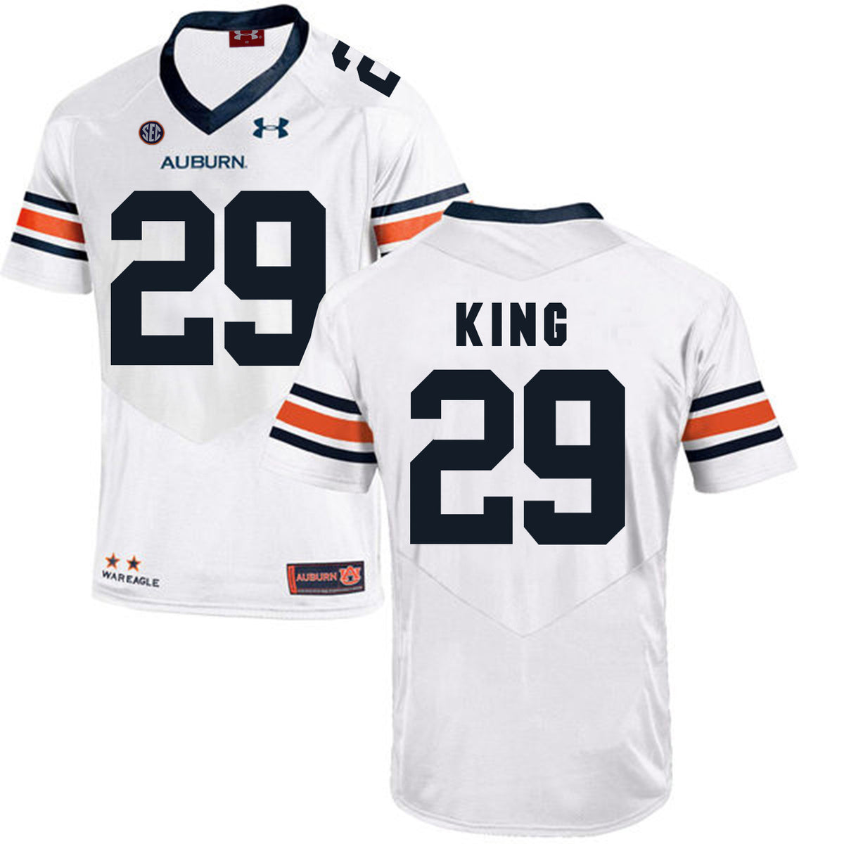 Brandon King Auburn Tigers white jersey